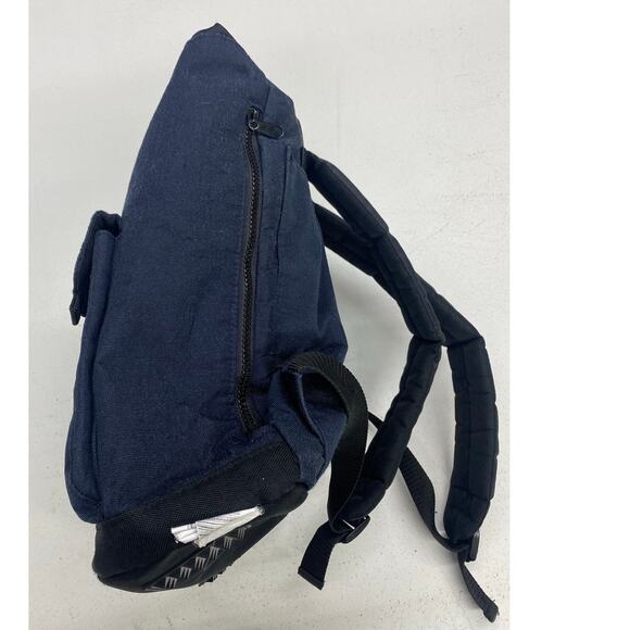 VTG Y2K Eddie Bauer suede canvas medium travel day rucksack backpack bag main image 4